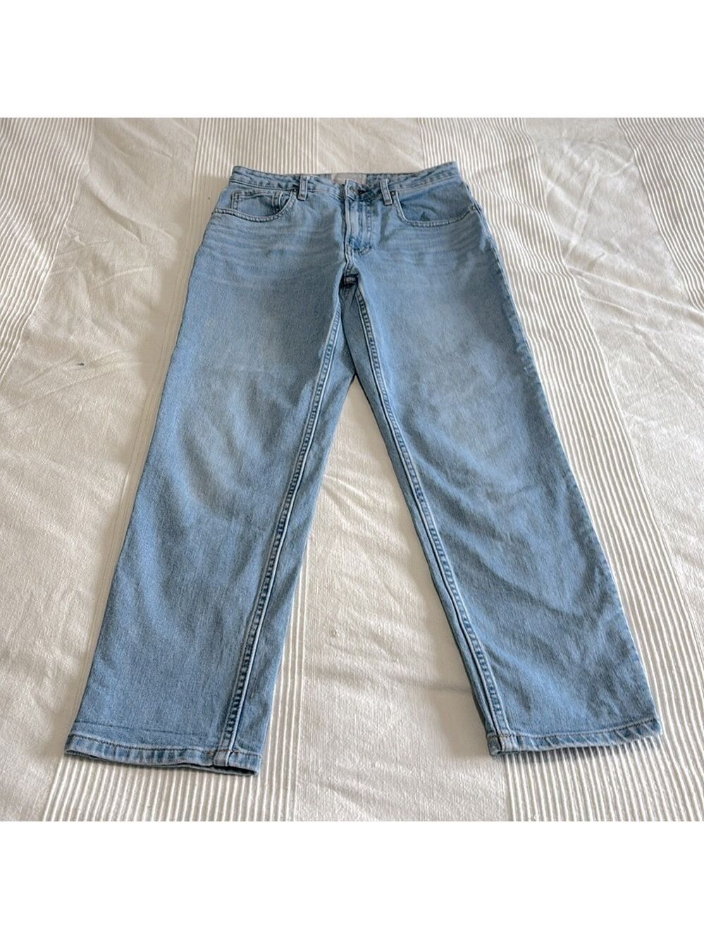 Everlane Curvy Cheeky Jeans Light Wash High Rise Size 28
